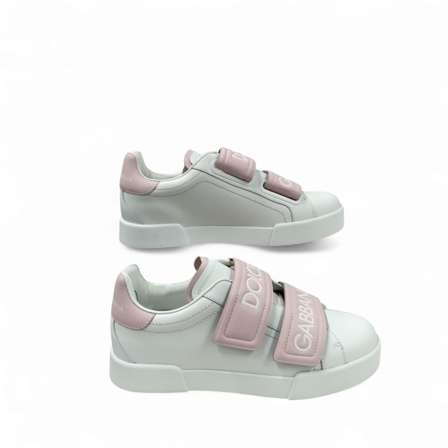 DOLCE & GABBANA Sneaker Size 37 1/2 Lady's White/Pink CK 1601 Rank A