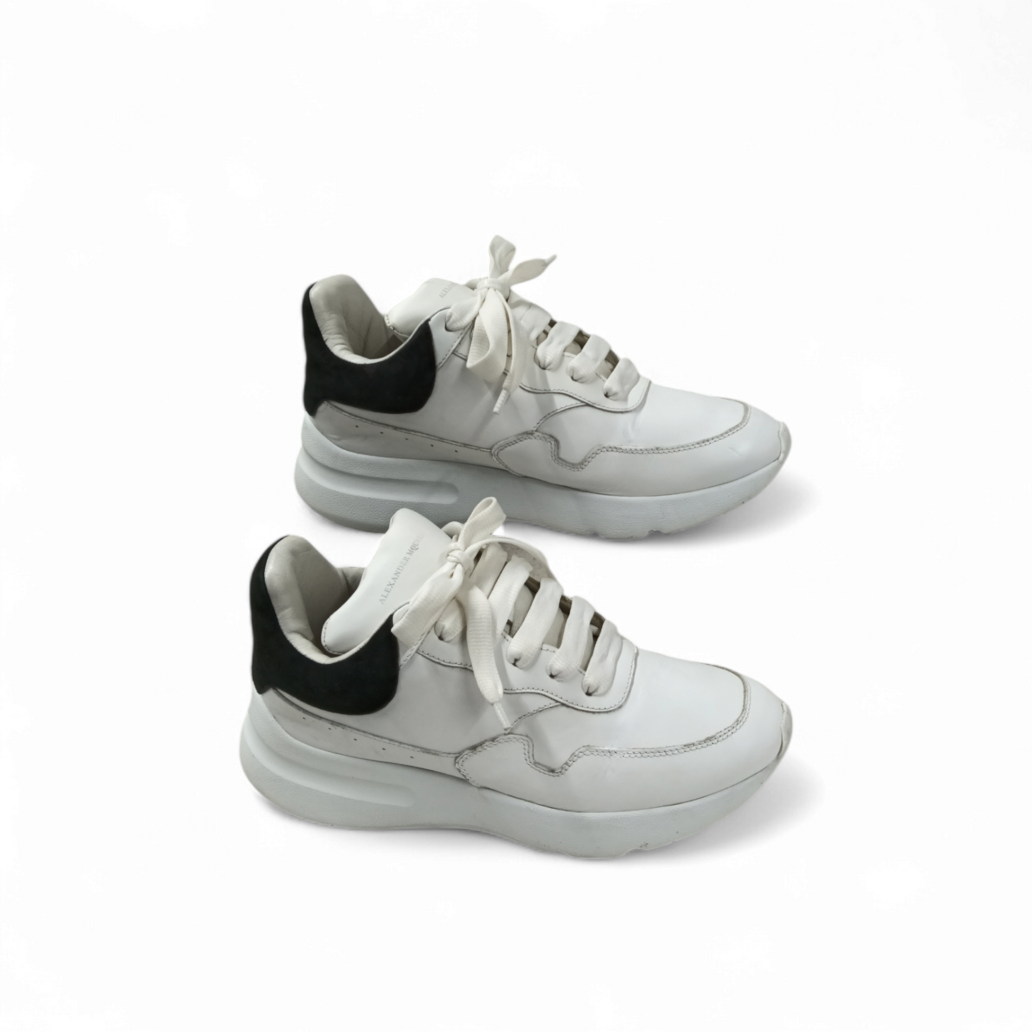 ALEXANDER McQUEEN Sneaker Size 38 1/2 508291 Lady's White *Stain*