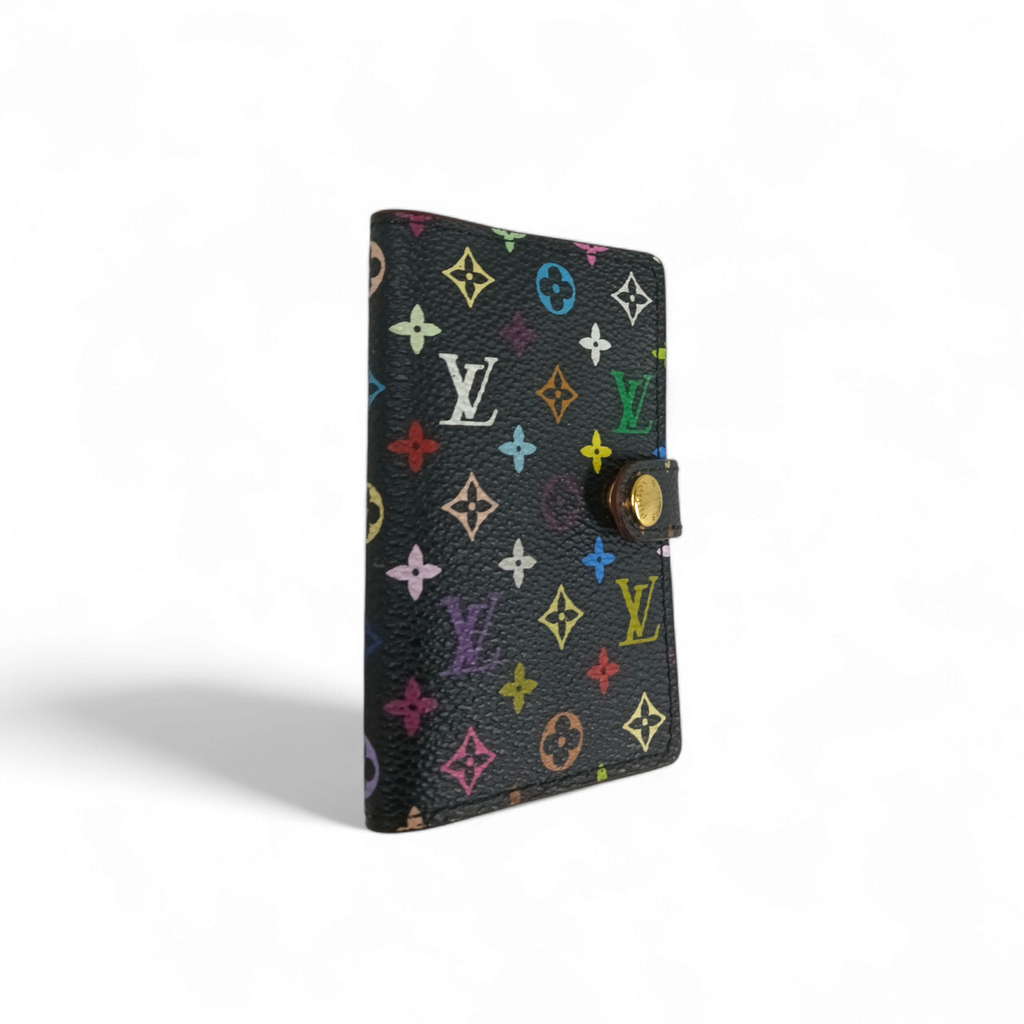 LOUIS VUITTON Card Case M92652 SR0074 Black *Stain* Rank B