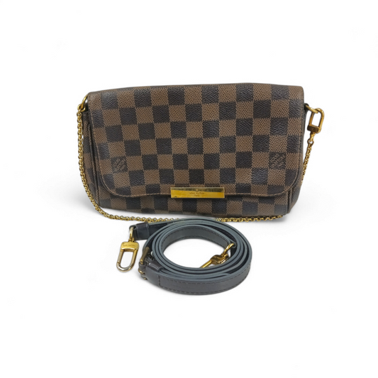 LOUIS VUITTON 2WAY Bag Damier N41276 FL3173 FAVORITE PM Rank B