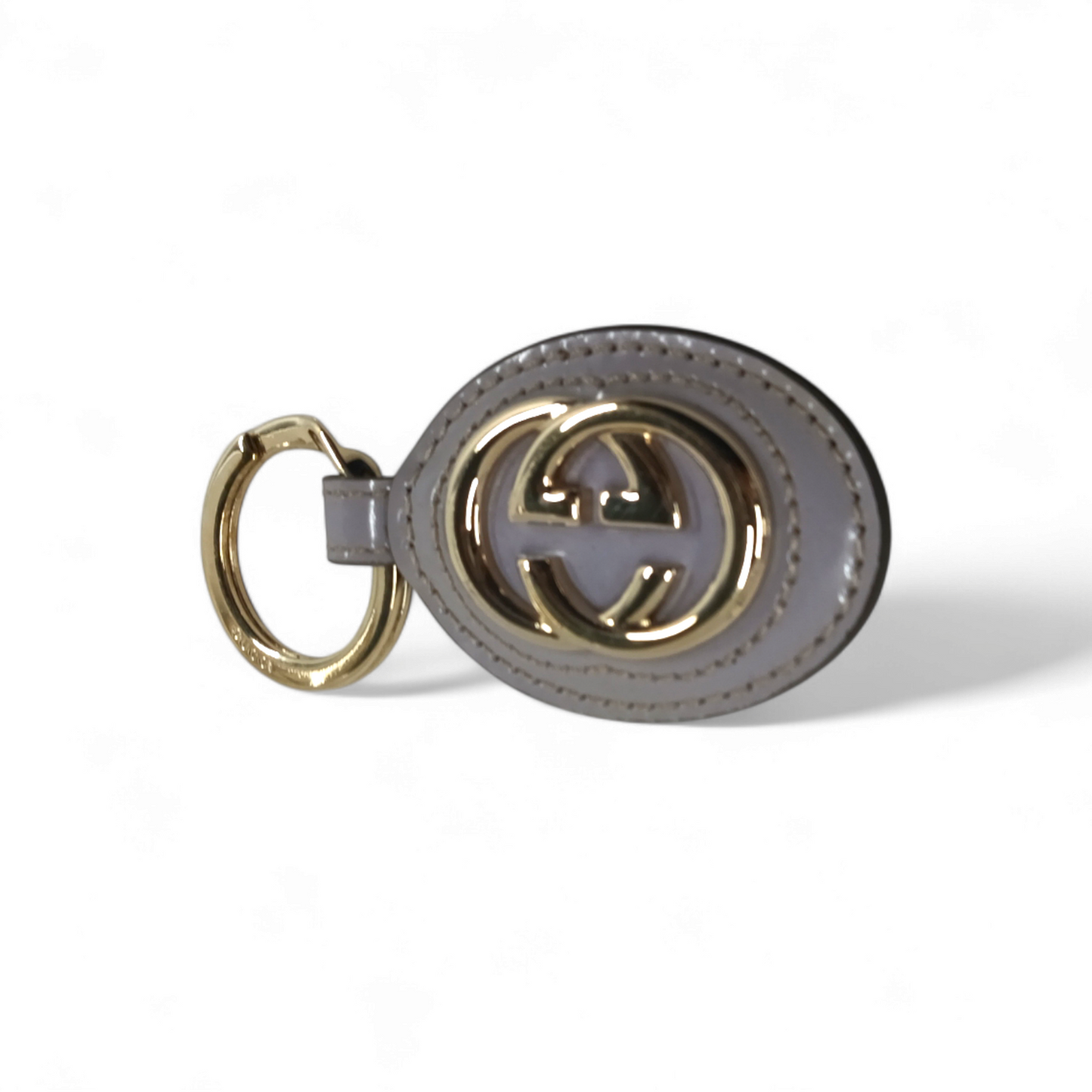 GUCCI KEY CHAIN 3595C Gold And Gray 7740 Rank B