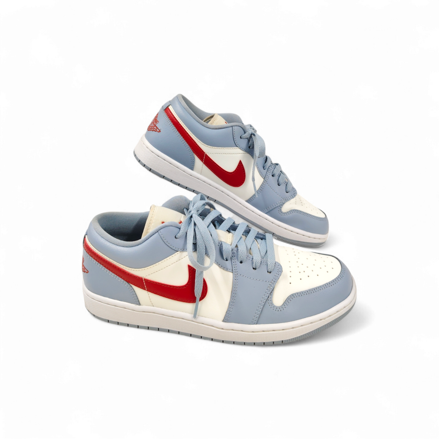 NIKE Sneaker Size 12 US DC0774-164 Mens Blue Whisper Dune Red AIR Jordan 1 Low Rank B