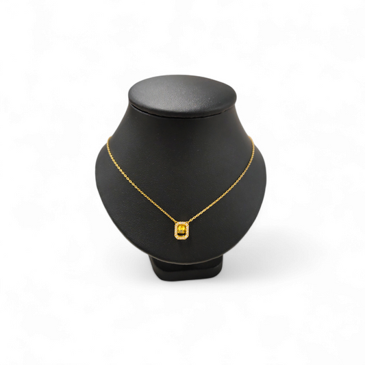 SWAROVSKI Necklace SWAROVSKI Una Octagon cut. Gold -tone plated