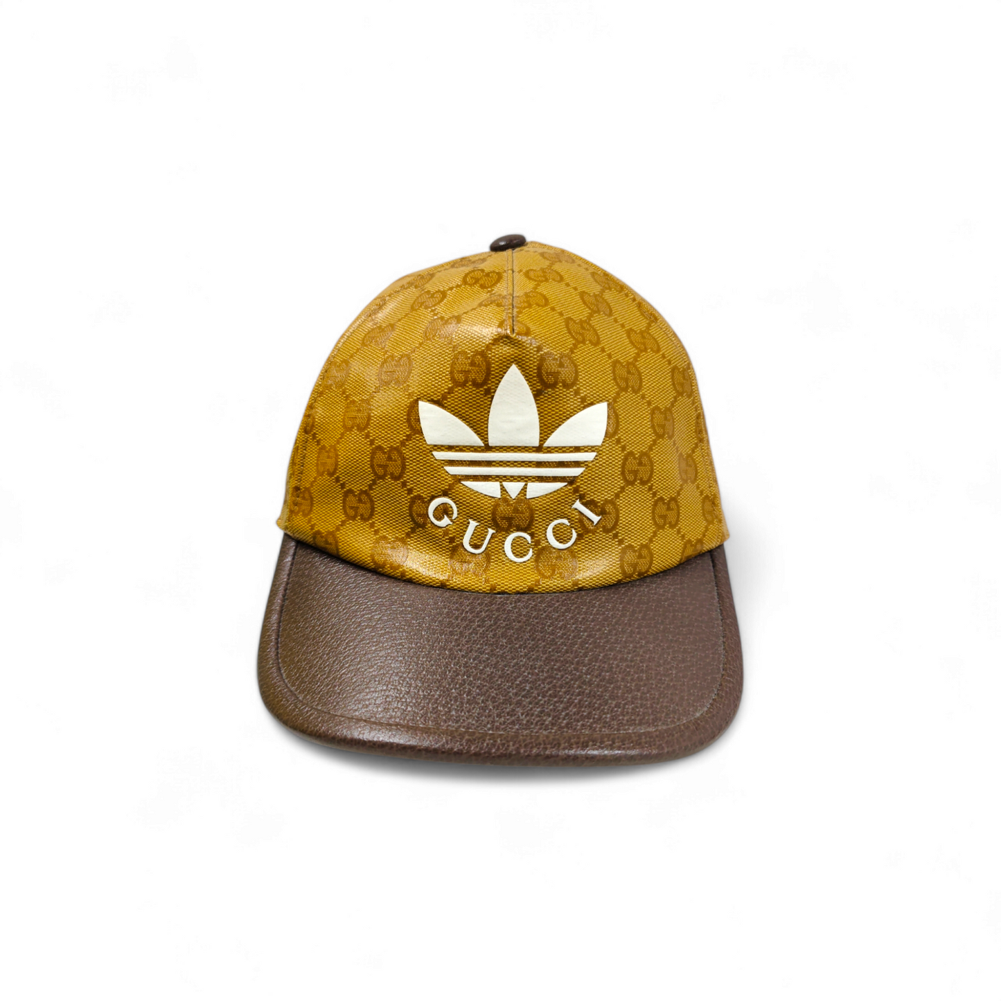GUCCI Cap 696475 592998 X ADIDAS Brown Stain Rank B