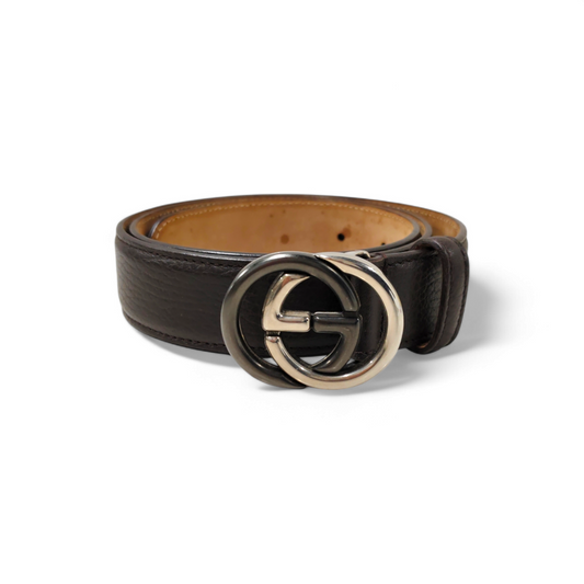 GUCCI Belt Brown 295704 Rank B