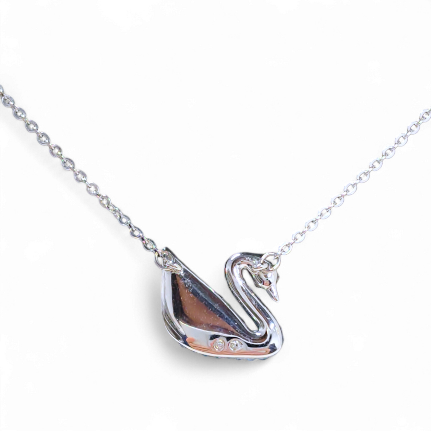 SWAROVSKI Necklace iconic Swan Blue Pendant