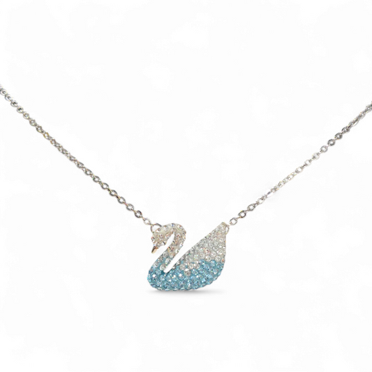 SWAROVSKI Necklace iconic Swan Blue Pendant