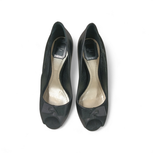 Christian Dior Pumps Size 36 1/2 Lady's Black 12 14 Rank B