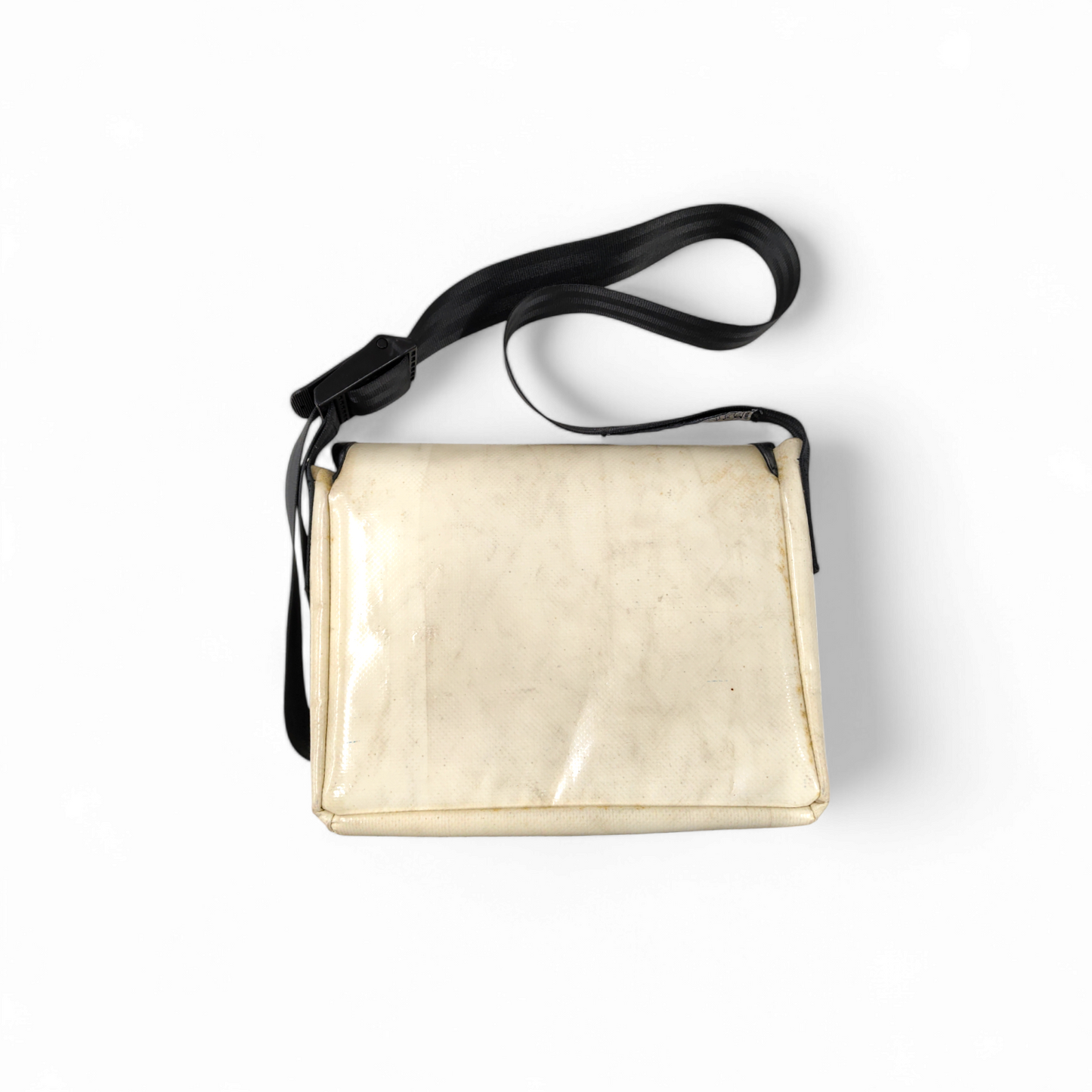 FREITAG Shoulder Bag F11 LASSIE White And Gray *Stain* Rank B