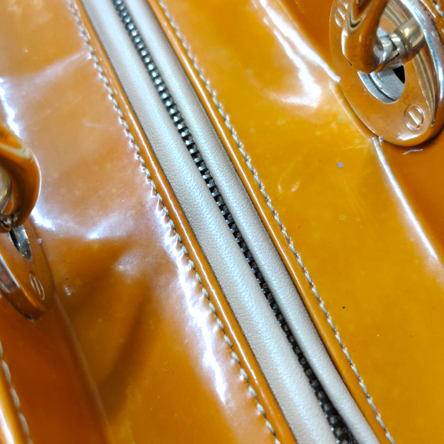 Christian Dior 2WAY Bag 16-BO-0152 Orange Rank B