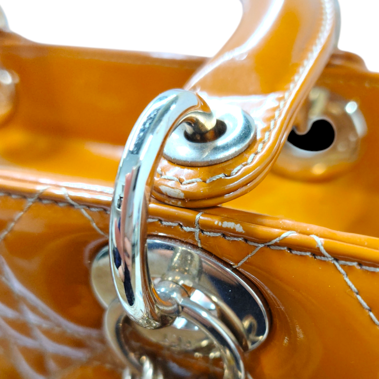 Christian Dior 2WAY Bag 16-BO-0152 Orange Rank B