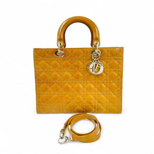 Christian Dior 2WAY Bag 16-BO-0152 Orange Rank B