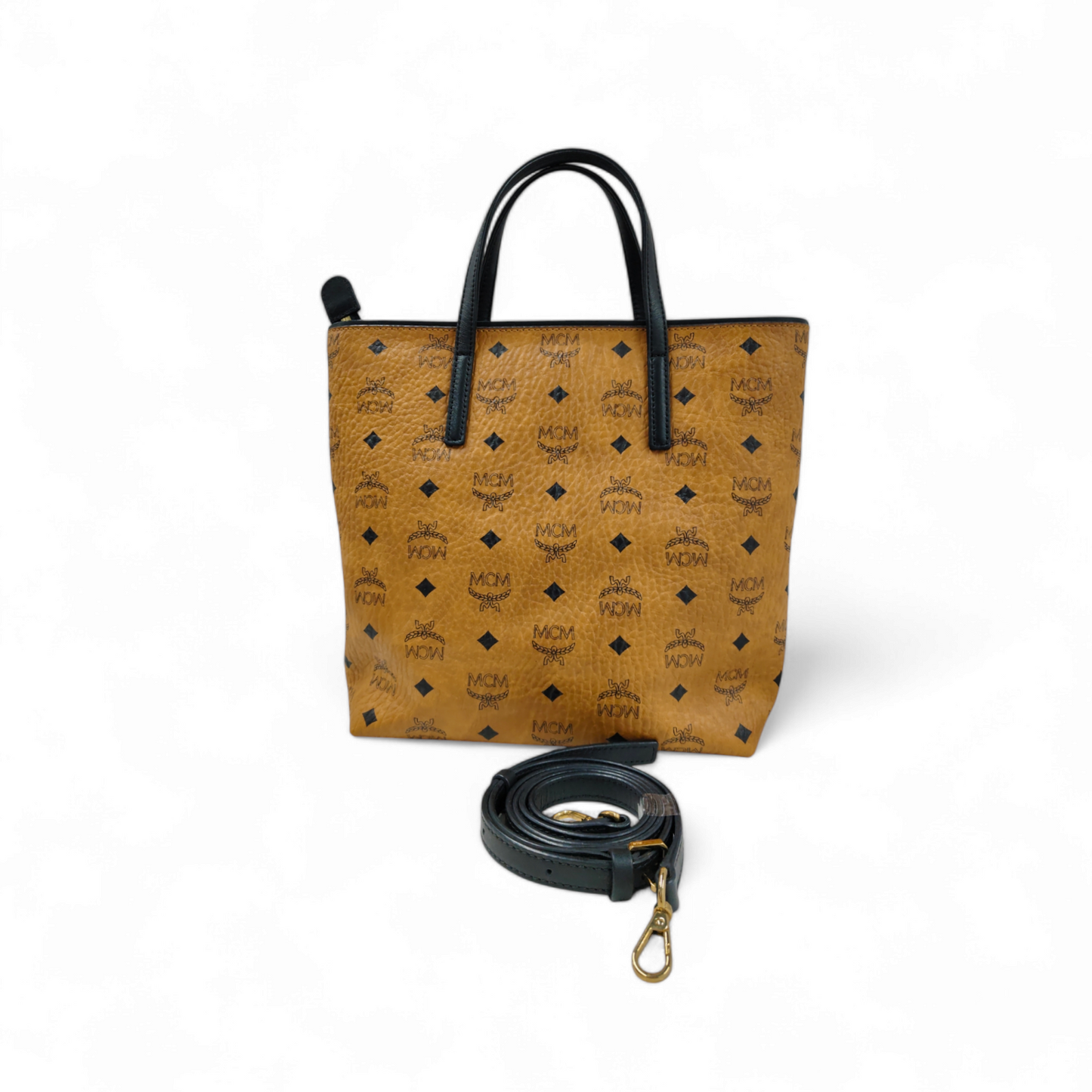 MCM 2Way Bag MWPAV77C0001 Brown Rank B