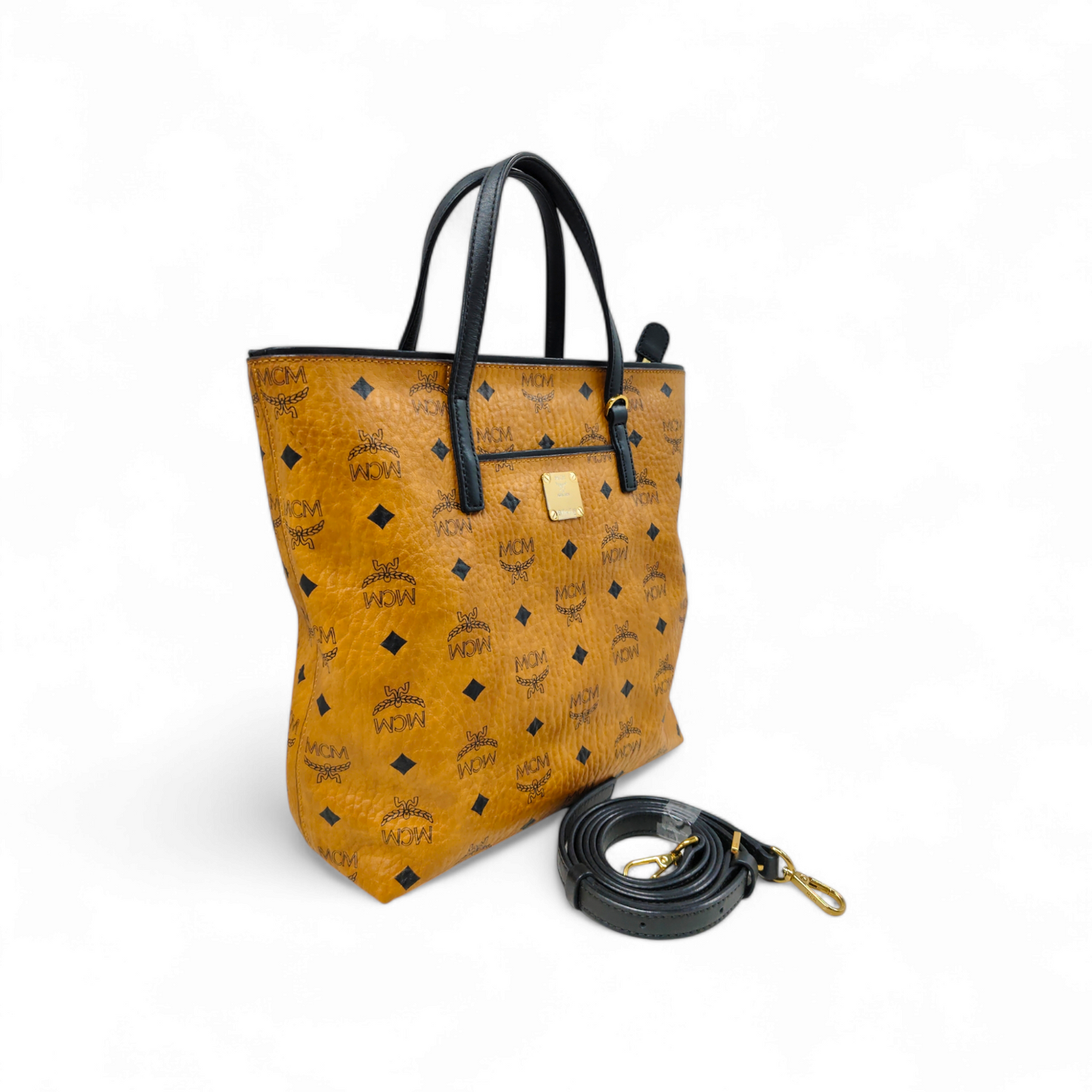 MCM 2Way Bag MWPAV77C0001 Brown Rank B