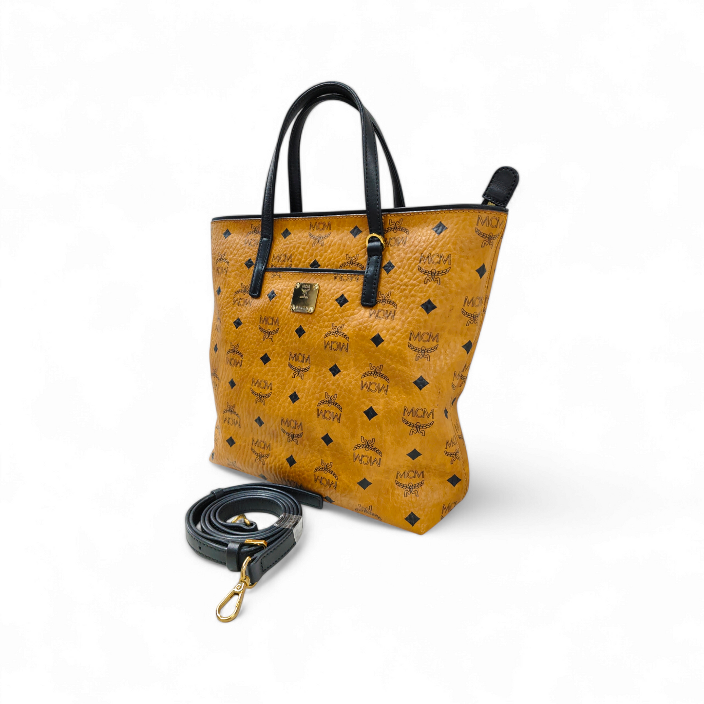 MCM 2Way Bag MWPAV77C0001 Brown Rank B