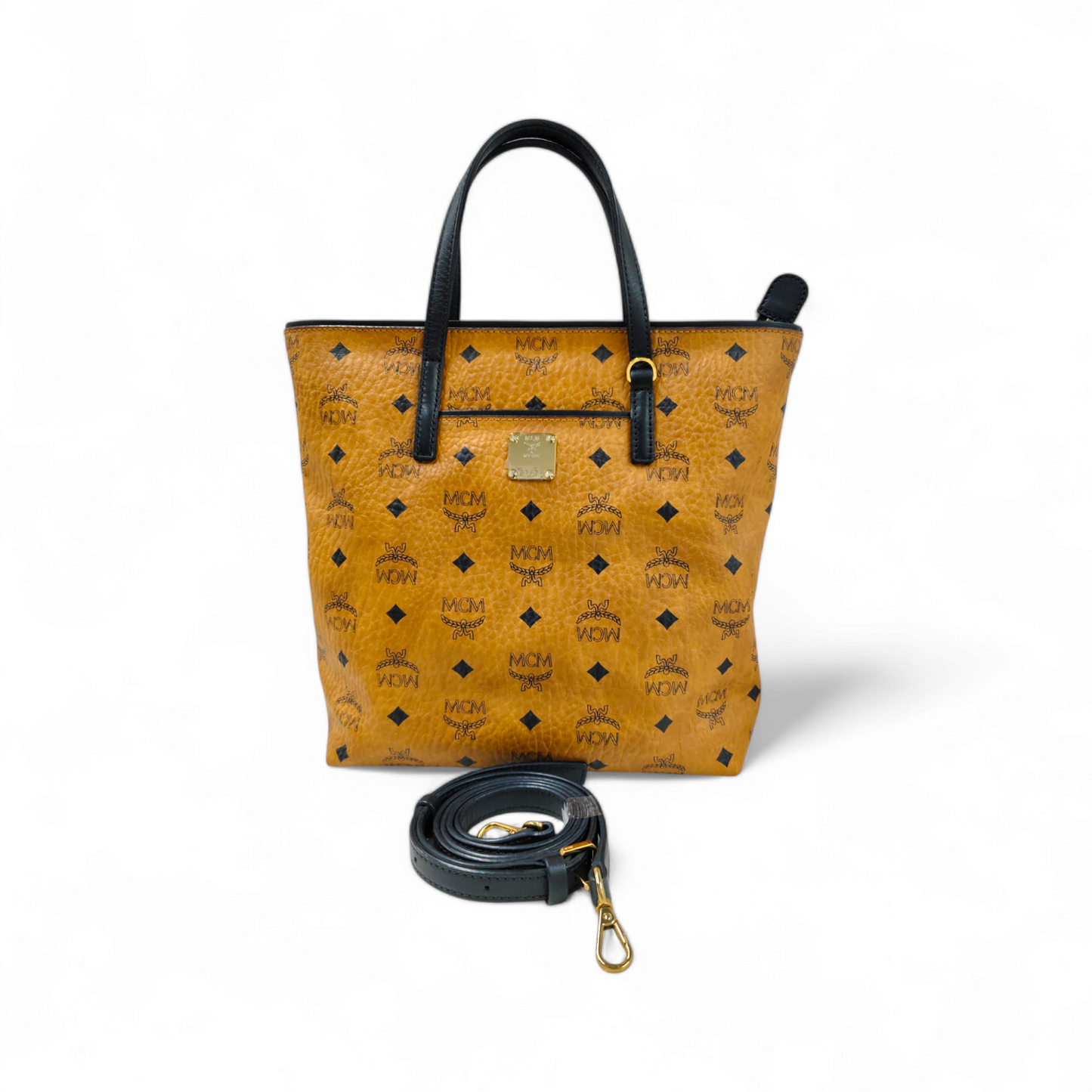 MCM 2Way Bag MWPAV77C0001 Brown Rank B