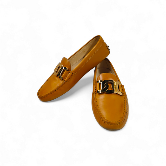 TOD'S Leather Shoes size 38 Lady's Brown Rank A
