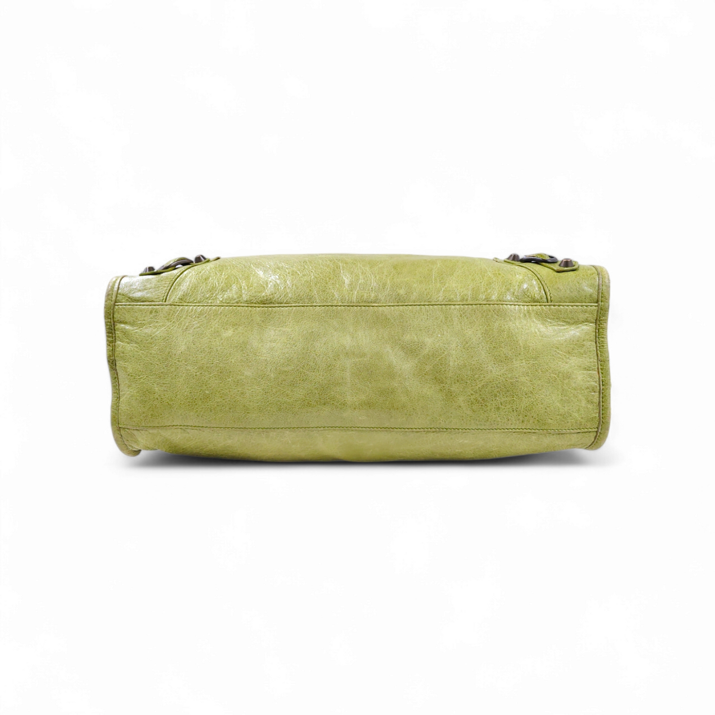 BALENCIAGA 2WAY Bag The city 115748-3822 Rank B Green *Damage/stain* Rank B