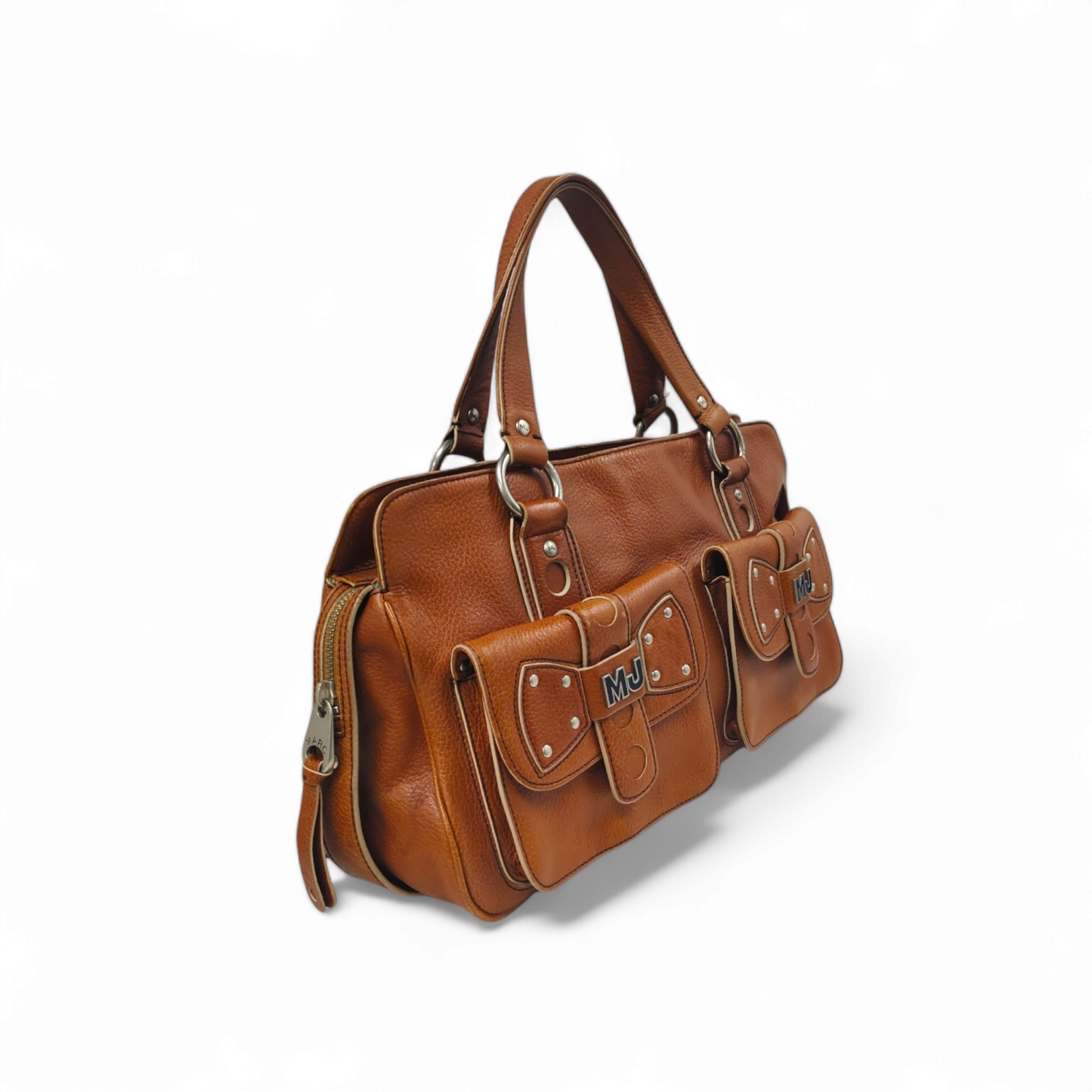 MARC JACOBS Handbag Brown *Stain* Rank B