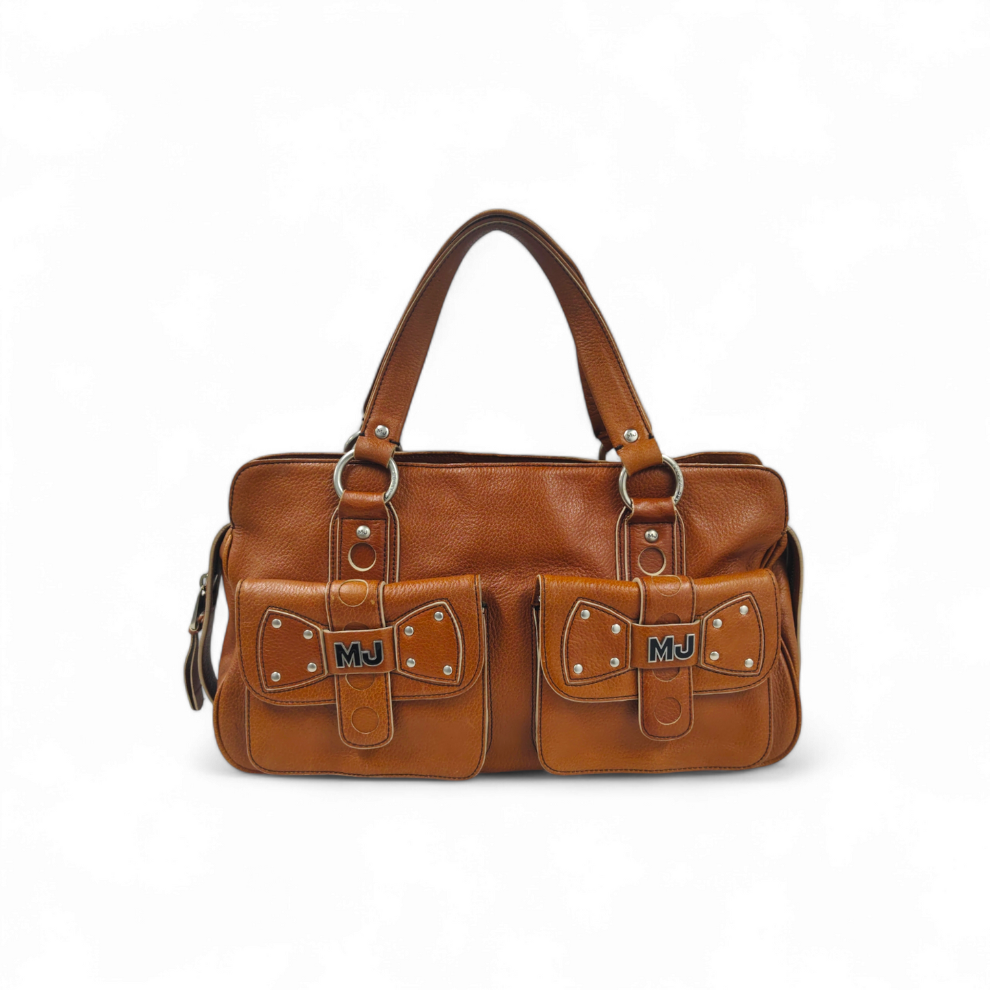 MARC JACOBS Handbag Brown *Stain* Rank B