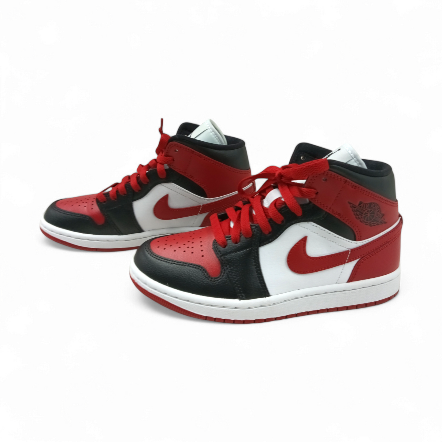 NIIKE high Cut Sneaker Size 36.5 BQ6472079 Lady's Red And white Air Jordan 1 MID Rank A