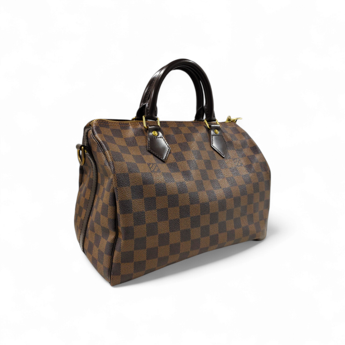 LOUIS VUITTON 2WAY Bag Damier N41367 *Stain* SP1192 Speedy 30 Bandouliere Brown Rank B