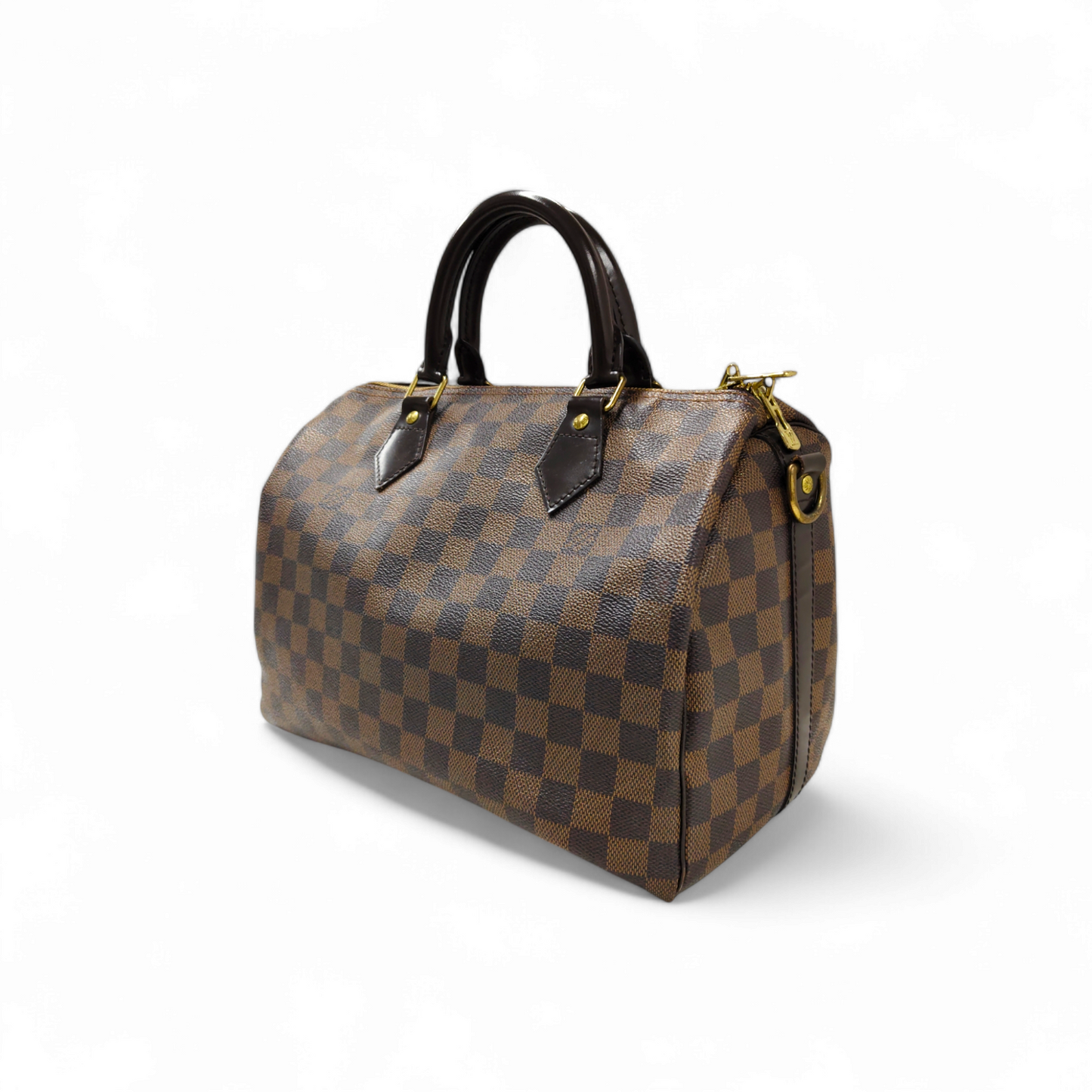 LOUIS VUITTON 2WAY Bag Damier N41367 *Stain* SP1192 Speedy 30 Bandouliere Brown Rank B