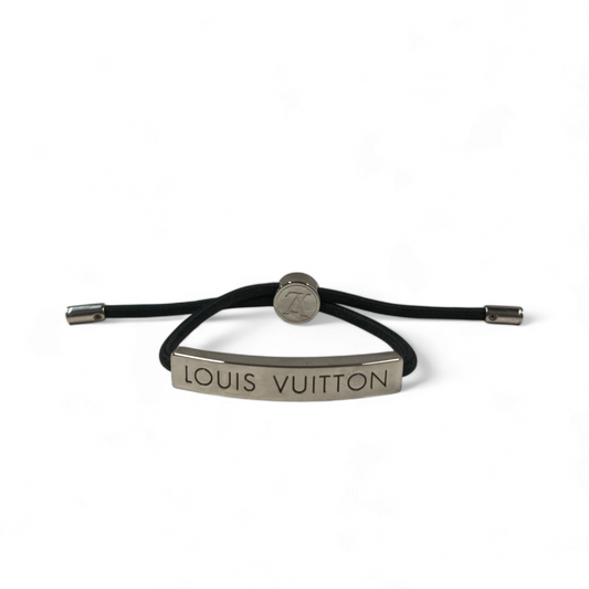 LOUIS VUITTON Bracelet Black M67417 LV Space Rank B