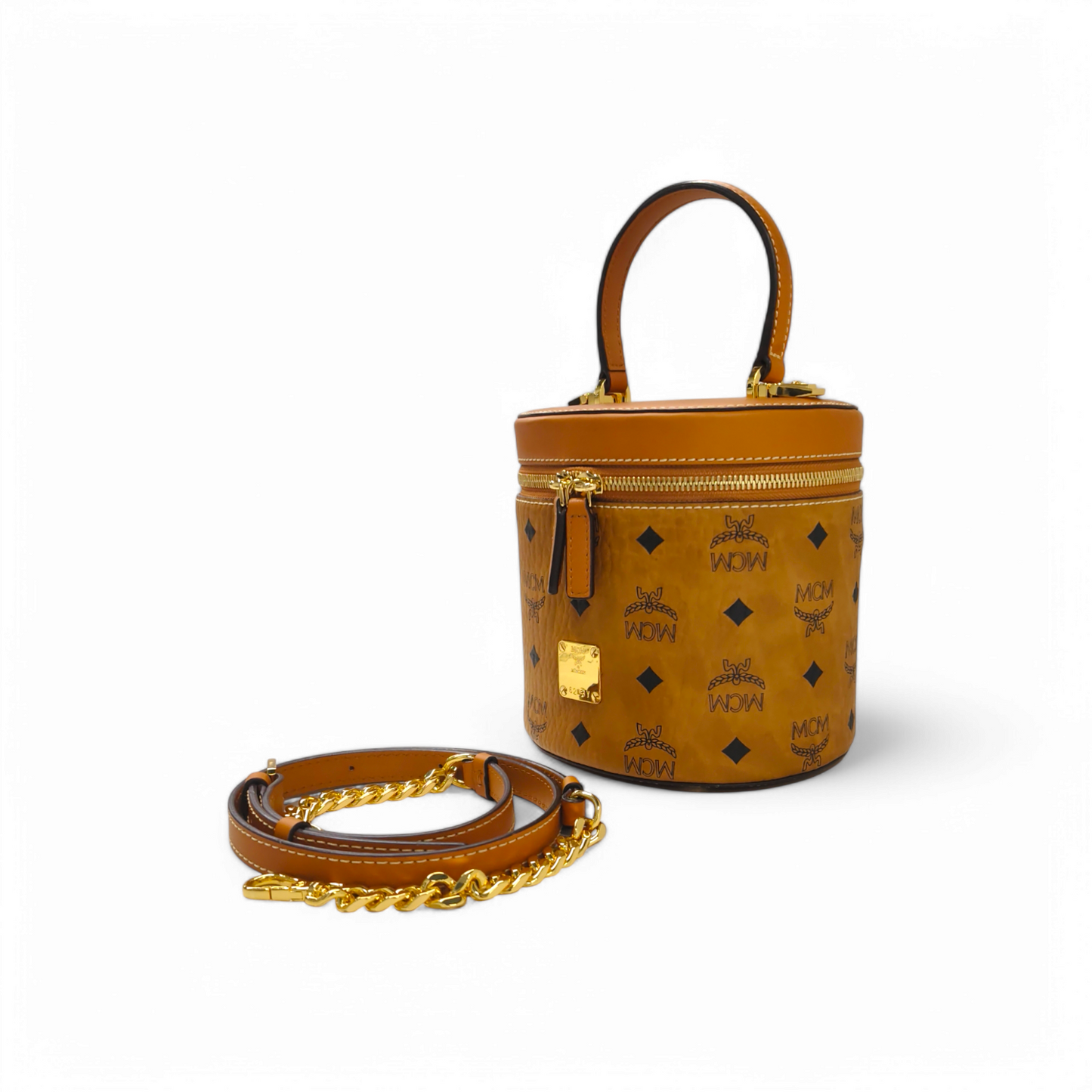 MCM 2WAY Bag MWRAACG01G0001 Brown Rank A