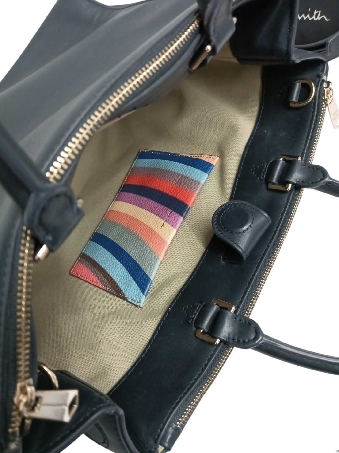 Paul Smith 2 Way Bag Navy Rank (B)