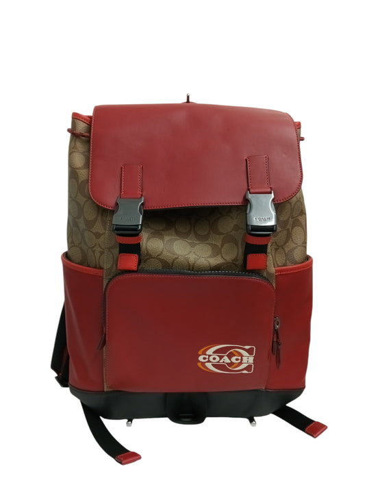 COACH Backpack CE543 Rank (A) Brown/Red
