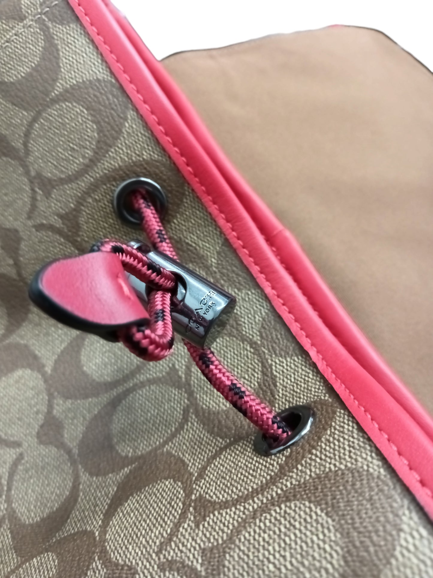 COACH Backpack CE543 Rank (A) Brown/Red
