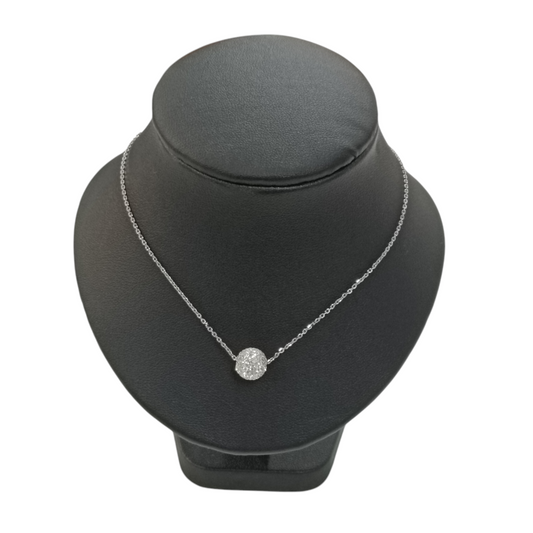 Kate Spade Necklace Silver Crystal Ball