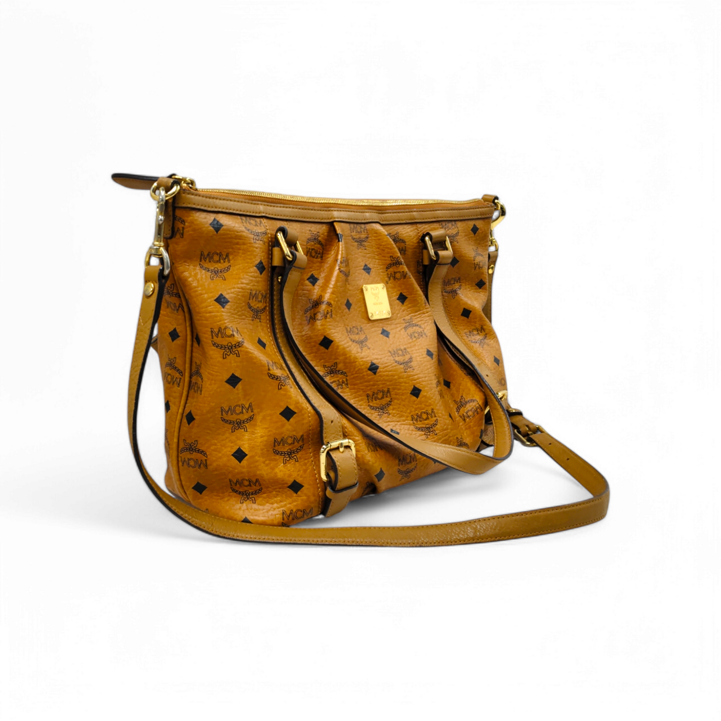 MCM 2WAY Bag MWPOAVI18C0001 Brown Rank B