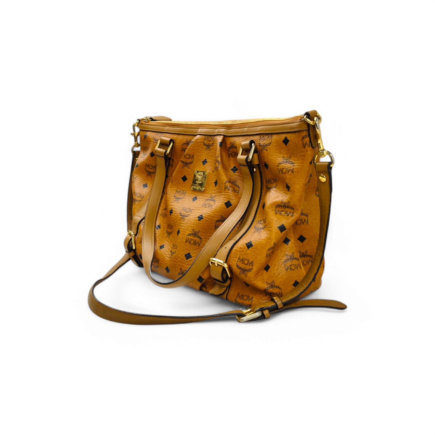 MCM 2WAY Bag MWPOAVI18C0001 Brown Rank B