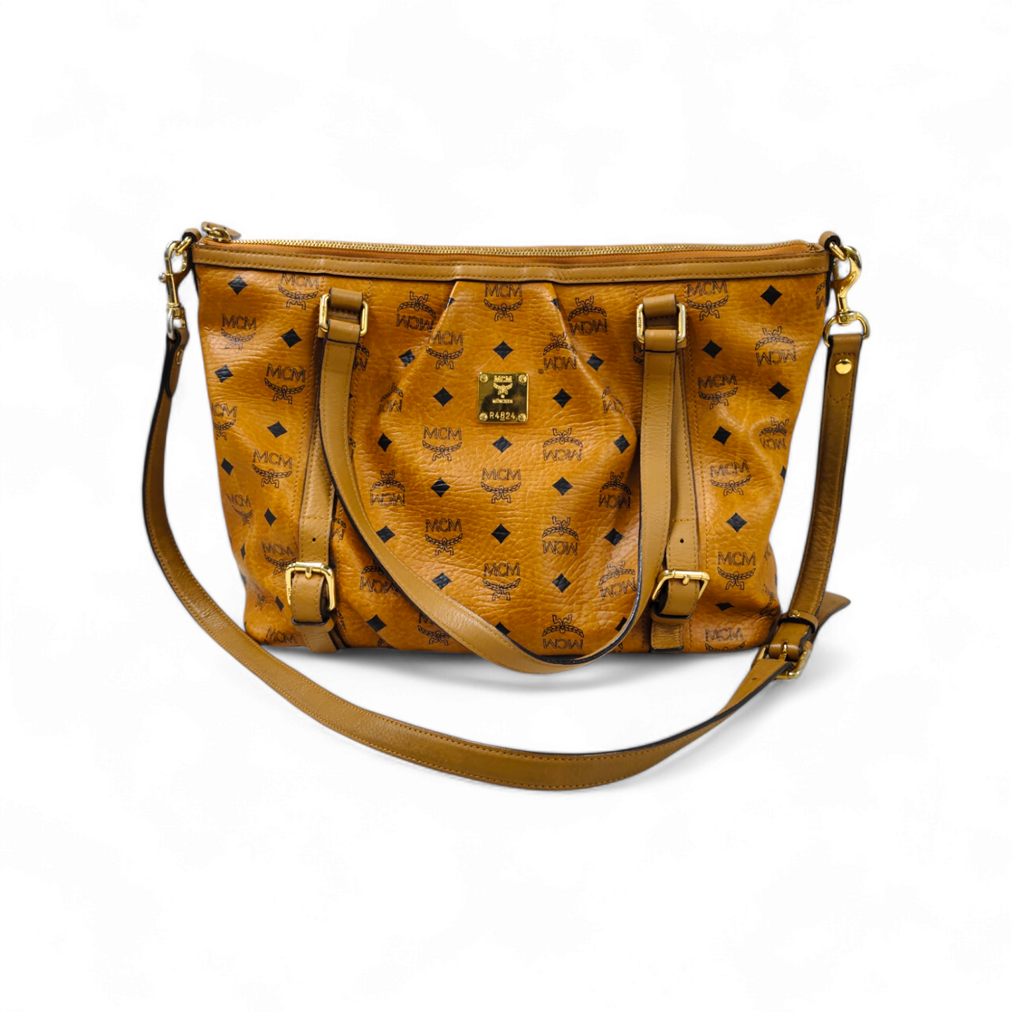 MCM 2WAY Bag MWPOAVI18C0001 Brown Rank B