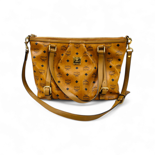 MCM 2WAY Bag MWPOAVI18C0001 Brown Rank B