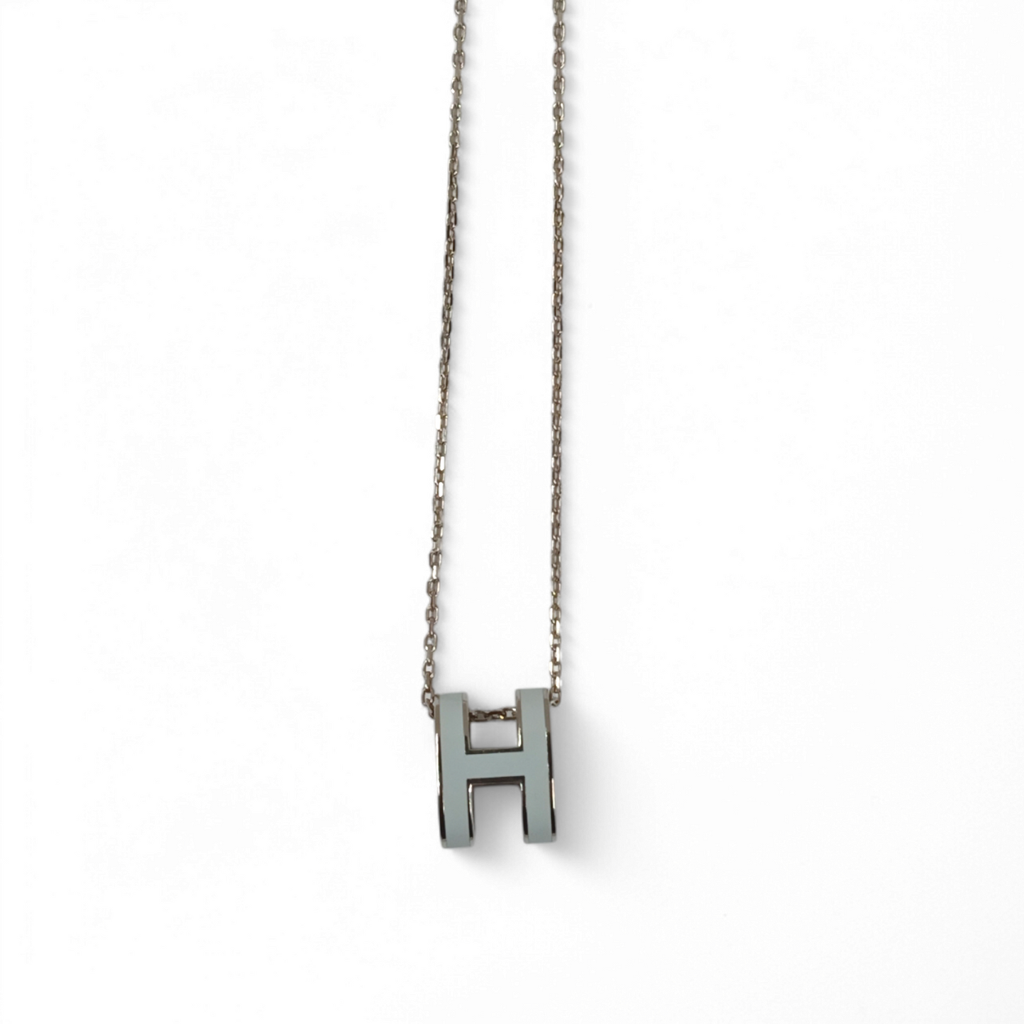 HERMES Necklace Sky Blue POP H Rank B