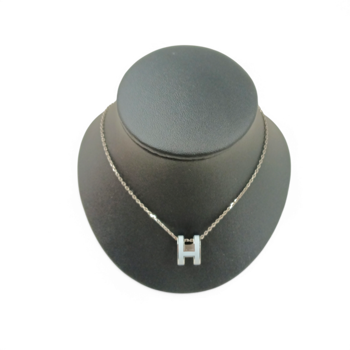 HERMES Necklace Sky Blue POP H Rank B