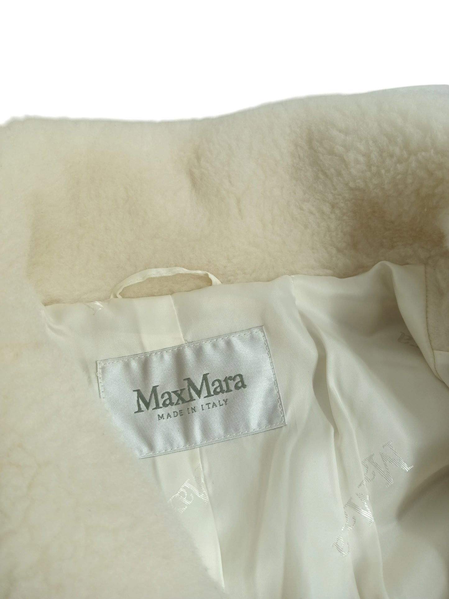 MaxMara Fur Coat XS Ivory Rank (B)