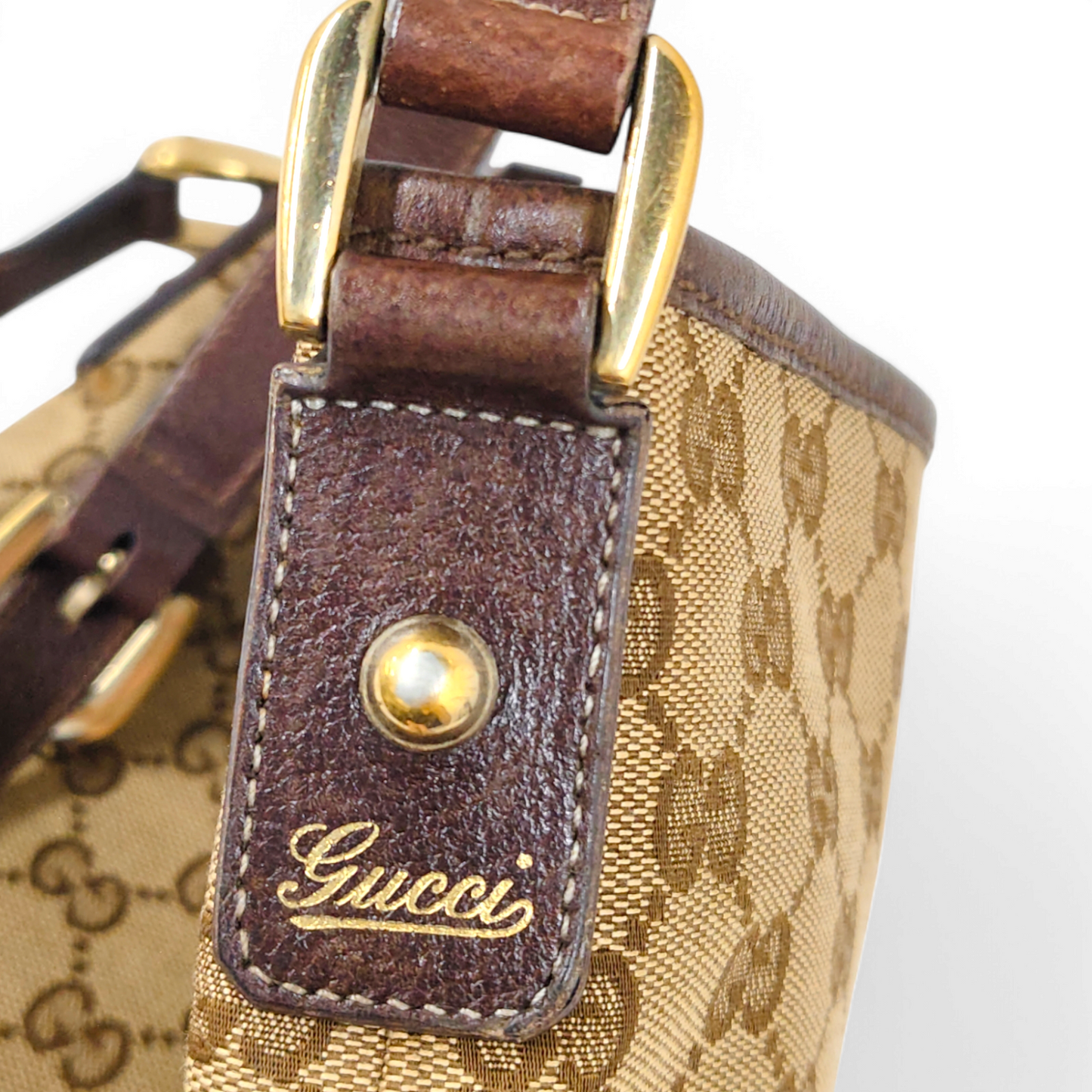 GUCCI Shoulder Bag 131326 Brown 2684 *Handy Damage* Rank B