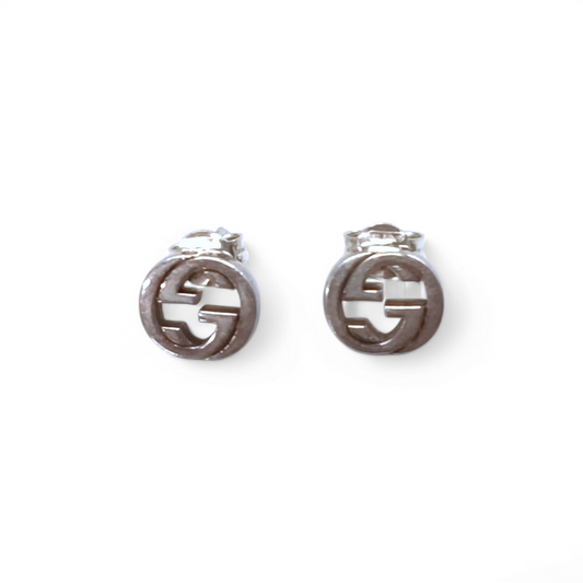 GUCCI Earring Silver Color Rank B