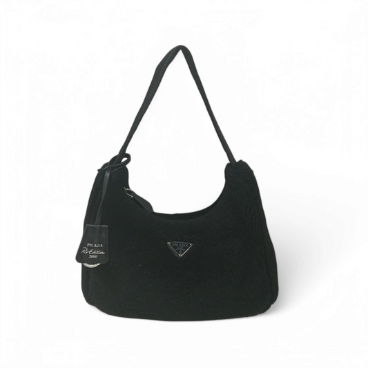 PRADA Handbag Re edition 2000  Black Rank B