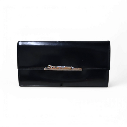 Cartier Long Wallet EU LF Black Rank B