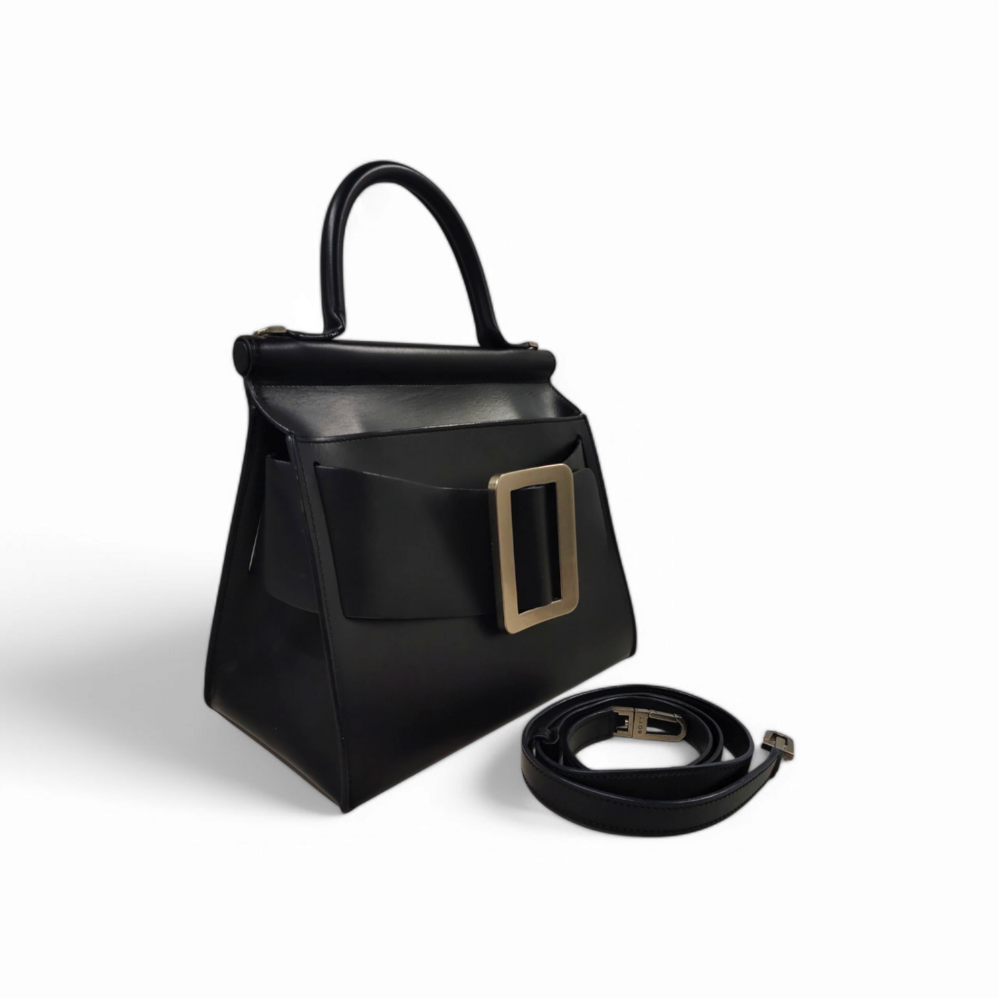 BOYY 2WAY Bag Karl 28 Black *Stain/Damge* Rank B