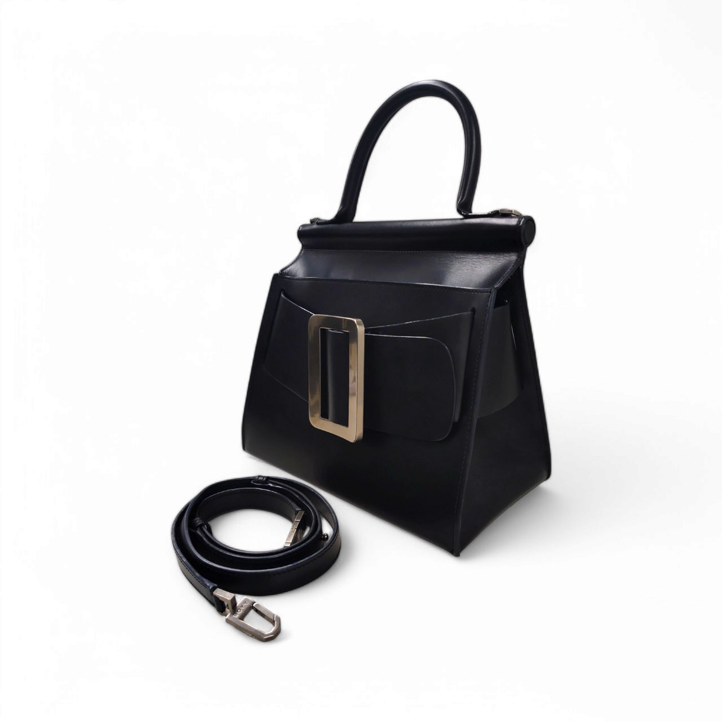 BOYY 2WAY Bag Karl 28 Black *Stain/Damge* Rank B