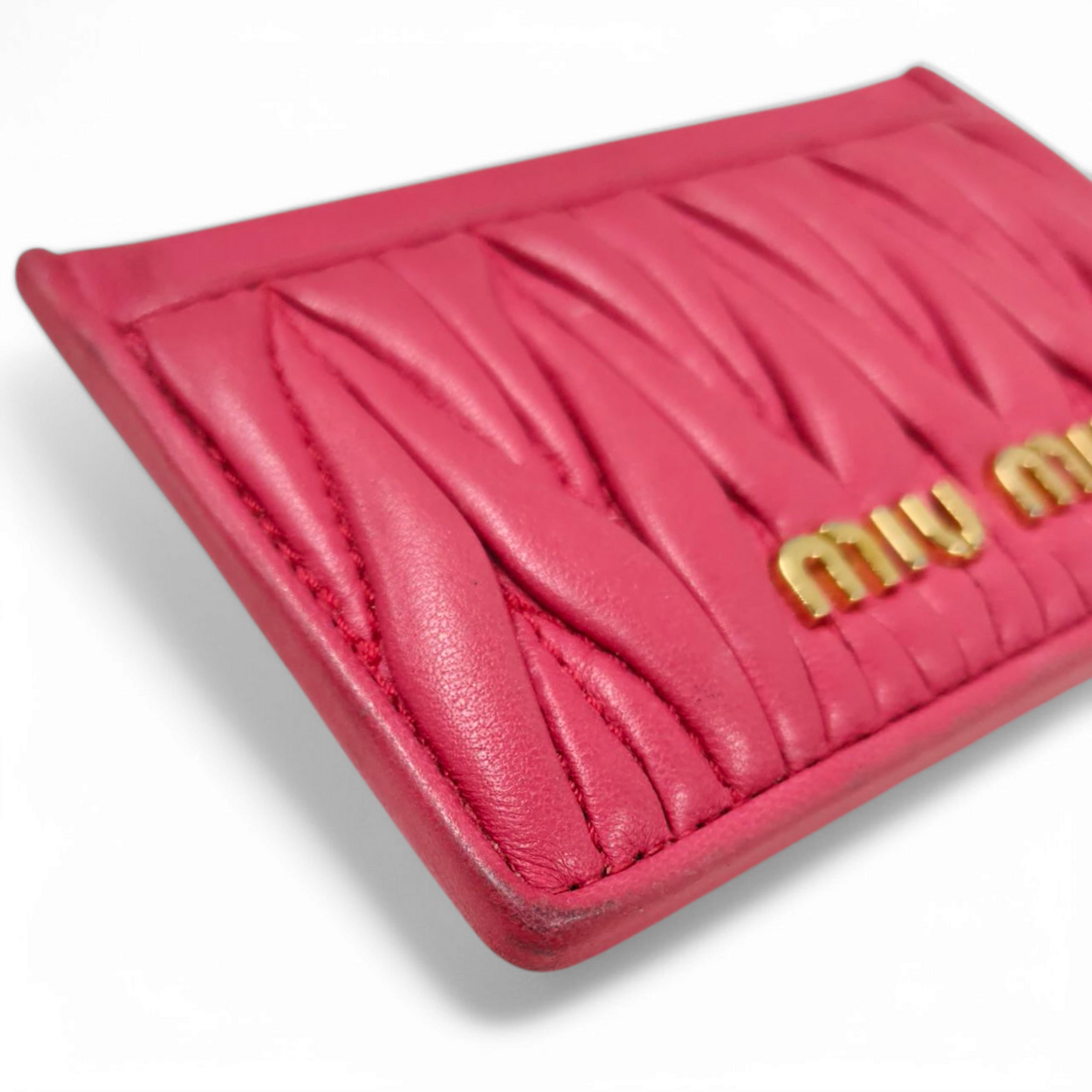 MIU MIU Card Case 5MC208 Pink 245 Rank B