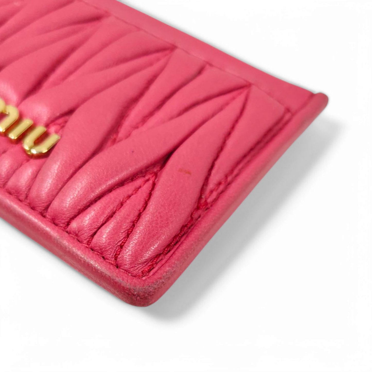 MIU MIU Card Case 5MC208 Pink 245 Rank B