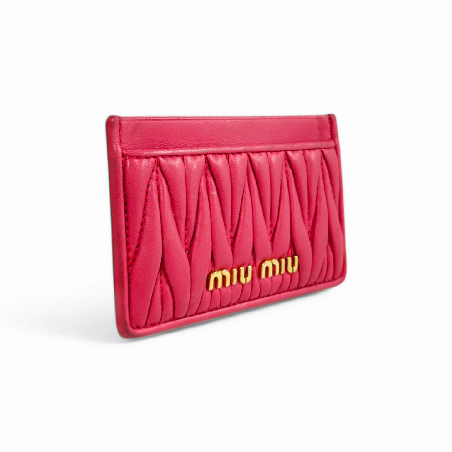 MIU MIU Card Case 5MC208 Pink 245 Rank B