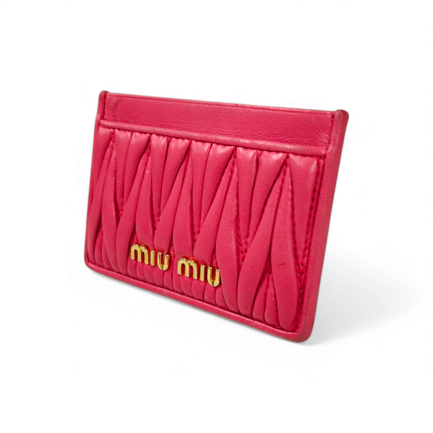 MIU MIU Card Case 5MC208 Pink 245 Rank B